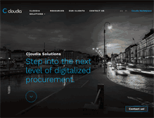 Tablet Screenshot of cloudia.com